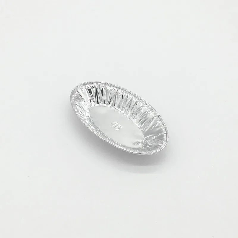 TIA TB11 Elliptical Egg Bowl Aluminum Foil Bowl Food Use Aluminum Foil Egg tart Tray