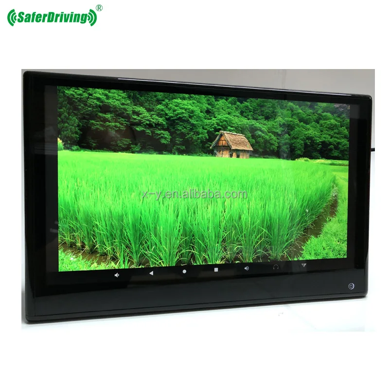 SD Card 4k Screen Smart Tv Car Headrest Android Monitor Video Player Universal Screen Head Rest Android 10 Xy 1g Best Quality