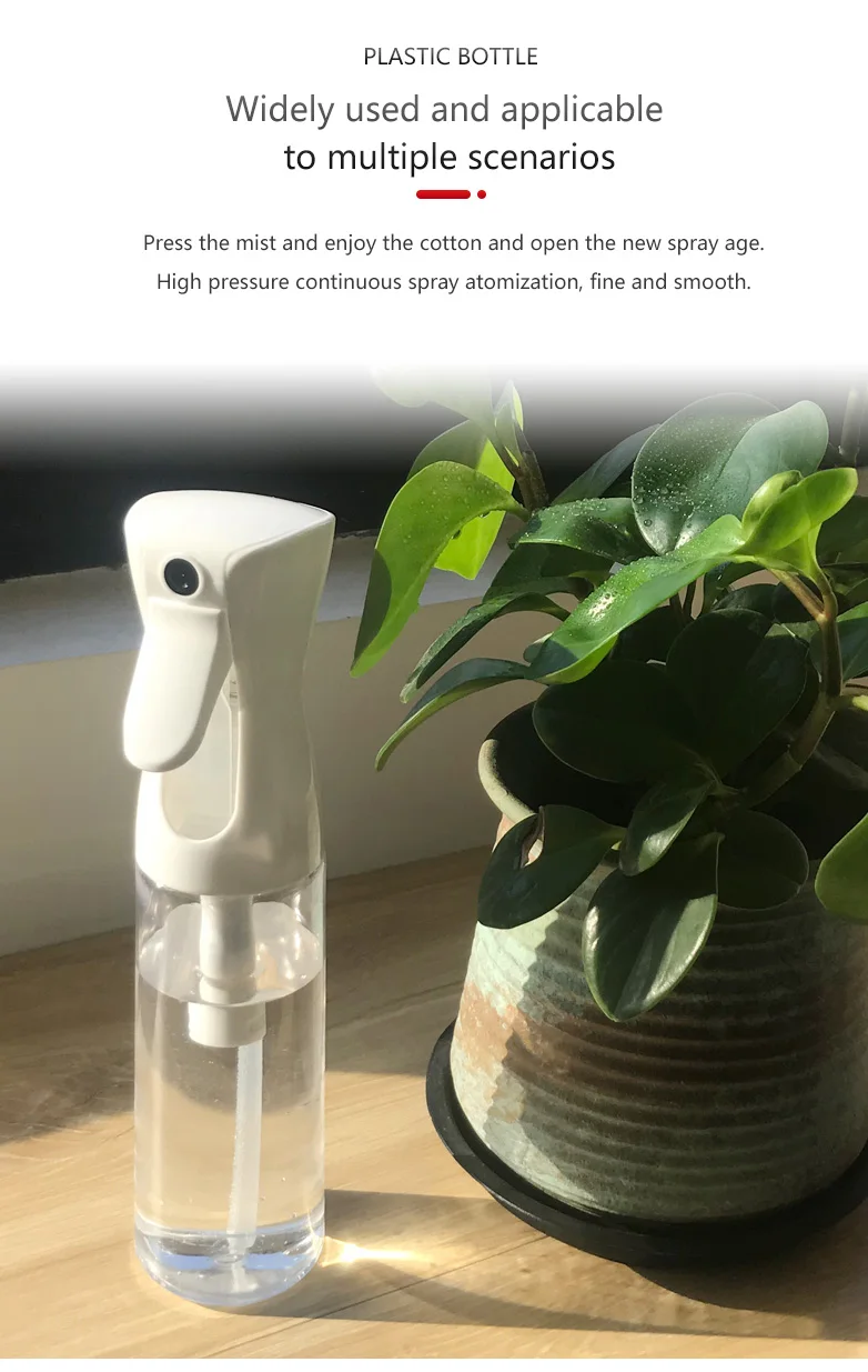 200ml 300ml 500ml Fine Mist Cosmetic Sprayer for Lotion Perfume Refillable High Quality Continuous Spray Trigger PET Bottle details