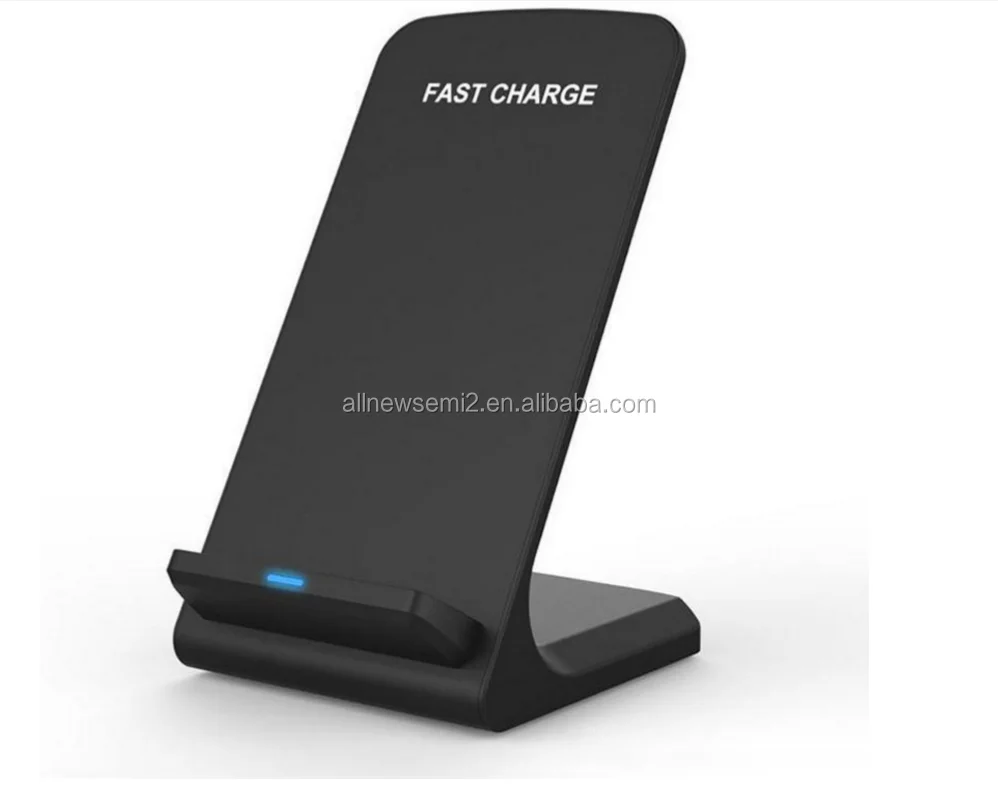 Direct Wholesale Wholesale Cheap Desktop Phone Stand Wireless Charger Dual Coil 10W Vertical