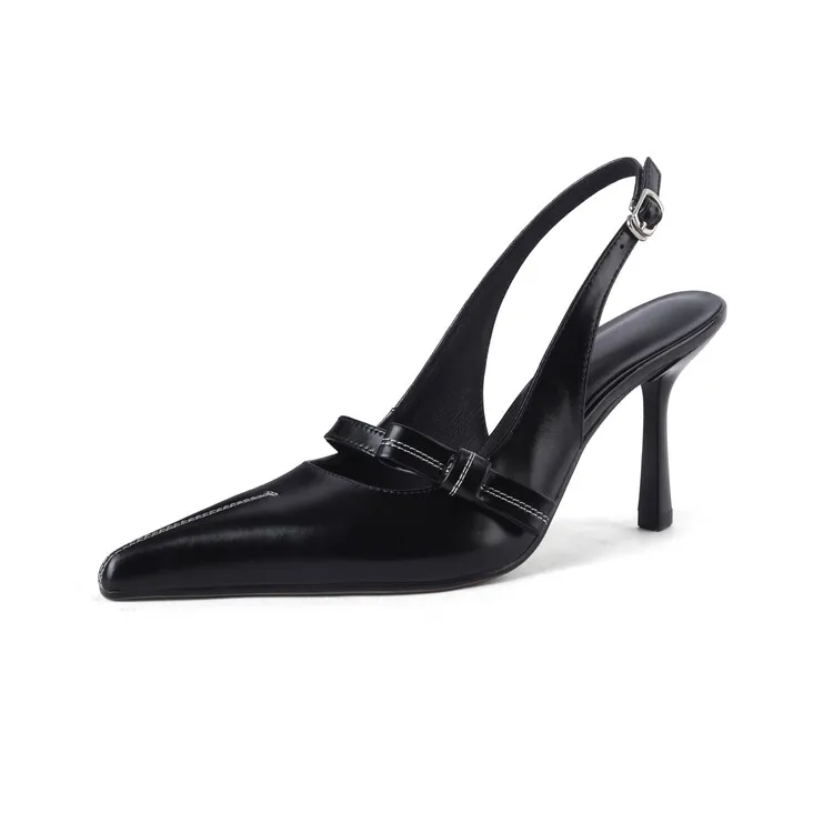 Women Summer Genuine Leather Holw Low Heel Shoes