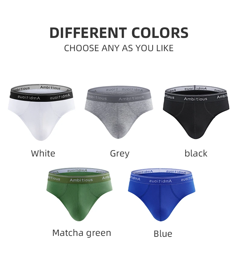 Hot Sale Male Cotton Boxer Briefs Young Pattern Breathable And