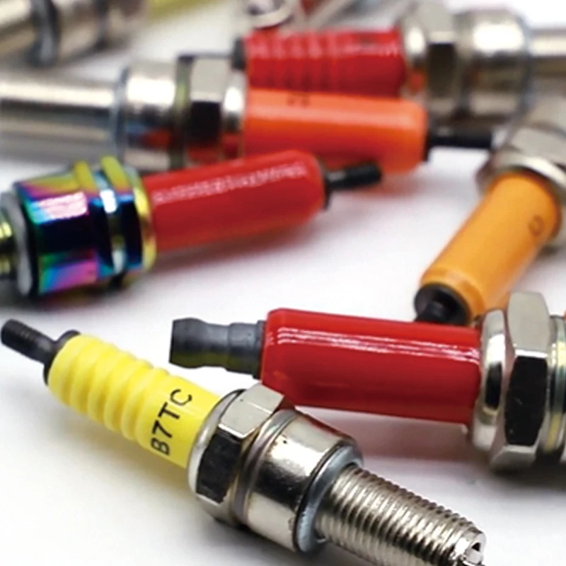 High Quality Bajaj CT100 Spark Plug C7hsa Powerful Resistive Motorcycle Parts with New Condition Box Packed