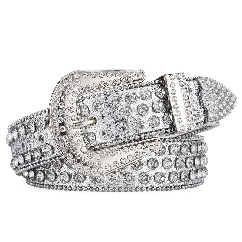 BB Belt Diamond Rhinestone Belts Fashion Luxury Crystal Studded