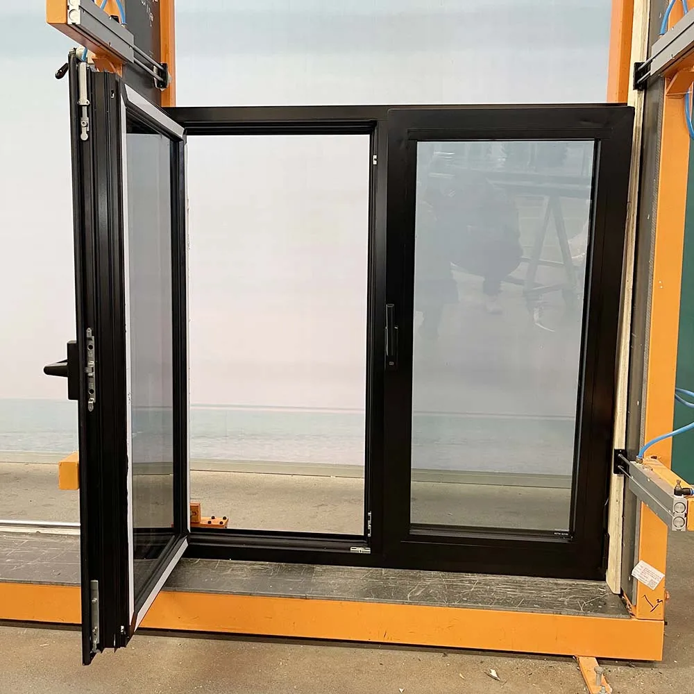 Minglei European Standard Windows High Efficient Thermal break aluminum Triple glass Tilt&Turn windows factory