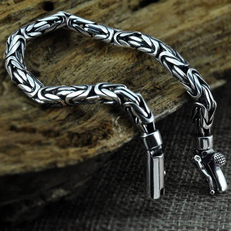 Buy Womens 925 Sterling Silver Byzantine Chain Bracelet Online at  desertcartINDIA
