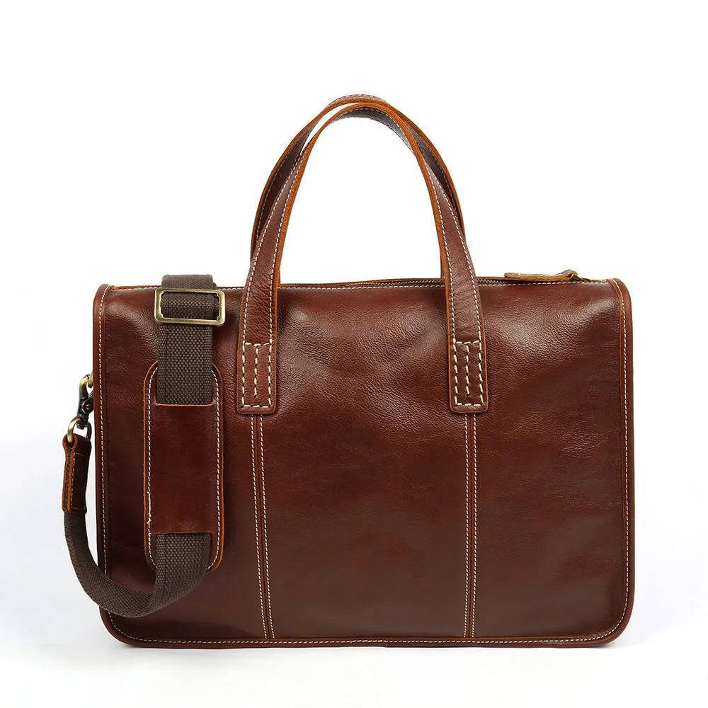 men's handbag retro messenger bag business briefcase  leather sling bag luxury leather bags