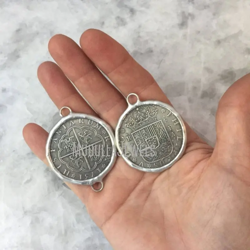 Pm37311 Copper Coin Pendant Spanish 