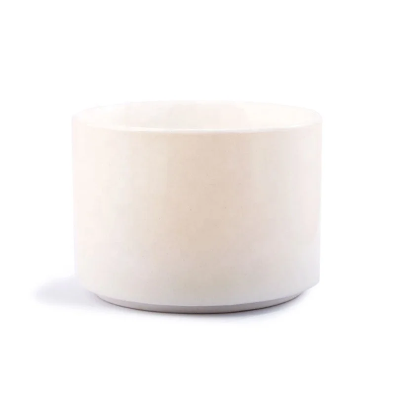 Белая фарфоровая ваза с логотипом для печати оптом, керамический горшок для растений и цветов для домашнего садоводства