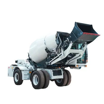 Deposit 2.4m³/tank high-quality diesel skid loader with concrete mixer large diesel mixer locomotive