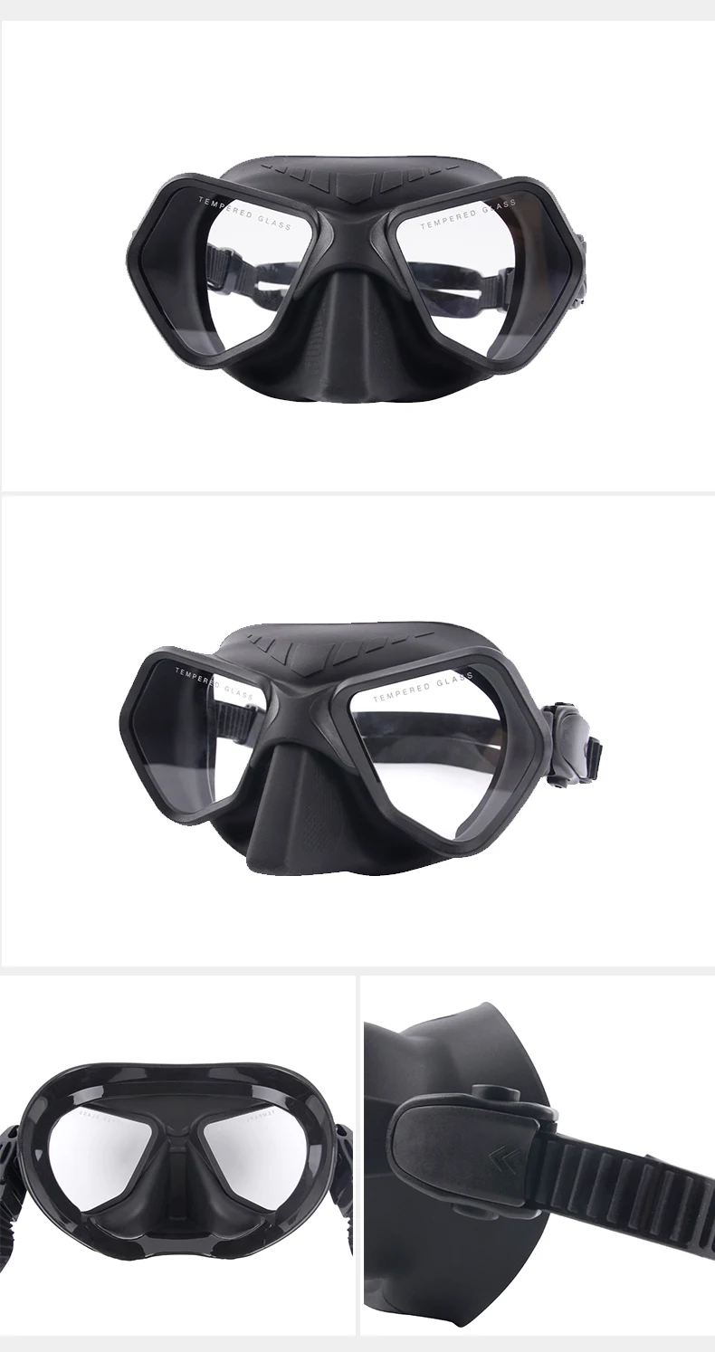 2023 New Arrival Zmzdive Wolf Diving Mask Low Volume 65cc Integrated