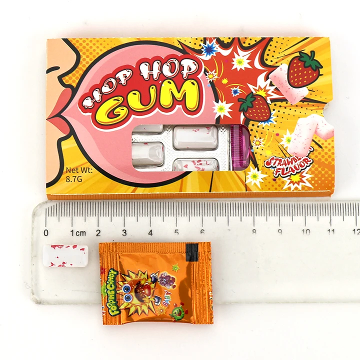 chewing gum With popping