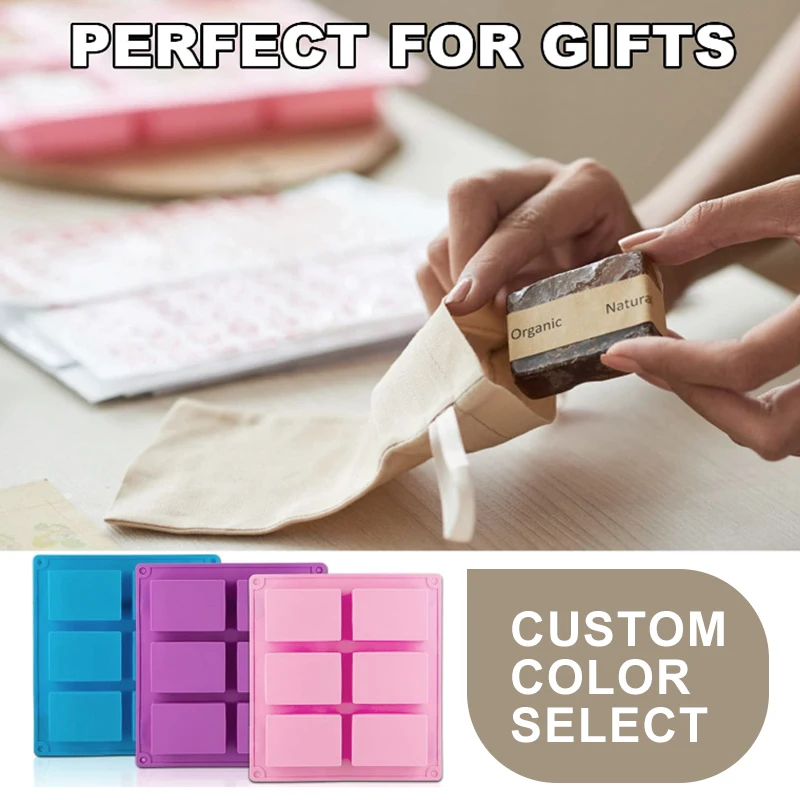 Factory Custom Cheap Single Cavity or Multi Cavity Custom Silicone Soap Mold Silicone logo Designed Soap Mold
