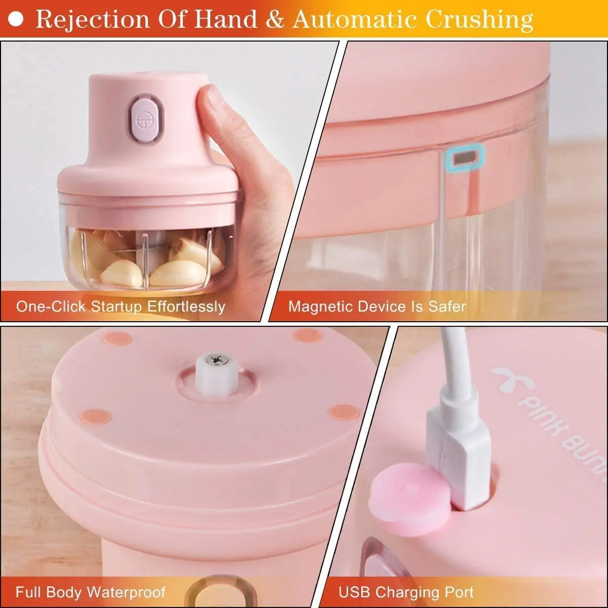 Бытовой электрический измельчитель еды, перезаряжаемый кухонный мини-миксер для еды, простой в использовании маленький мясорубка, в наличии