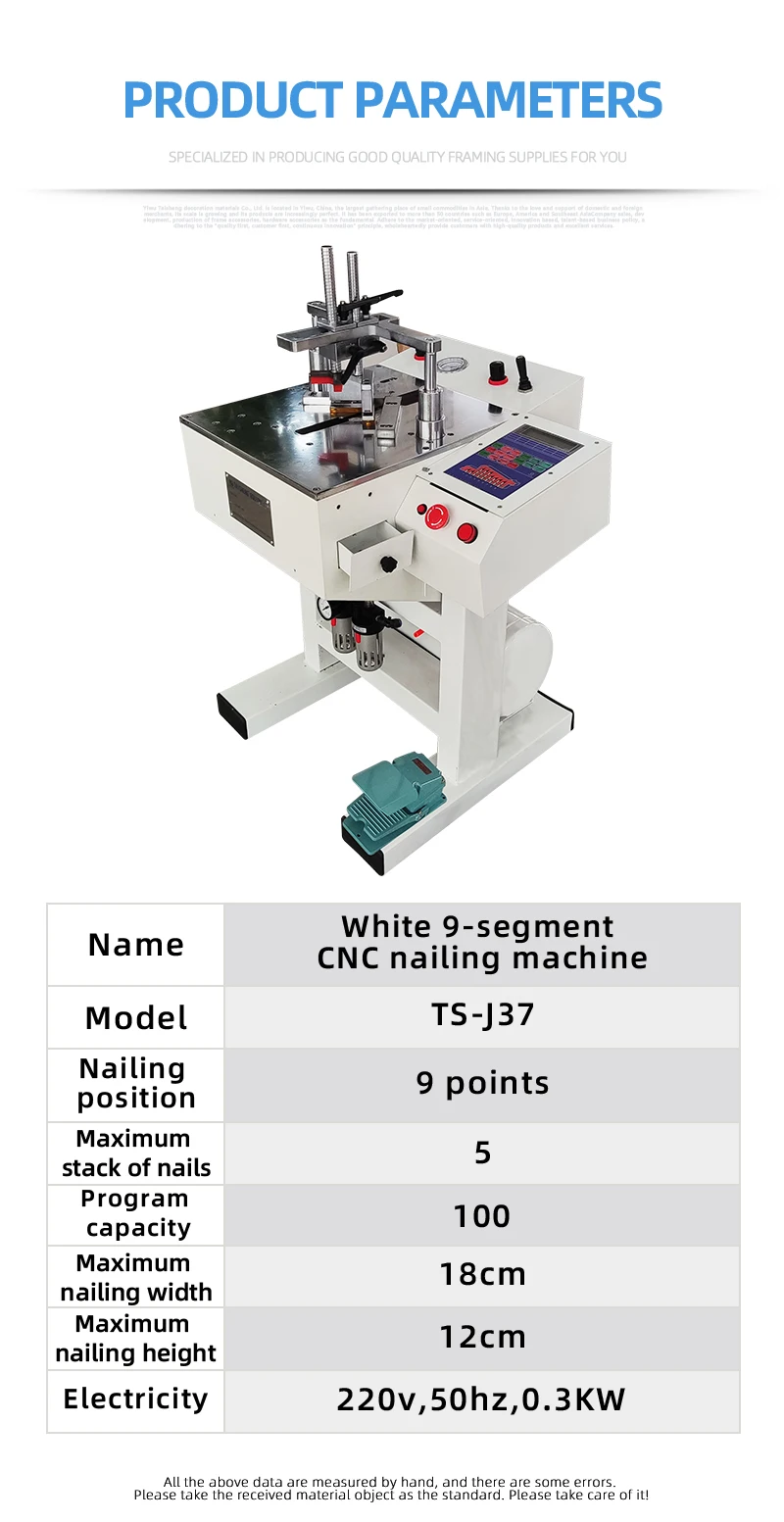 Ts J37 Automatic Picture Frame Joining Machine Frame Underpinner Two