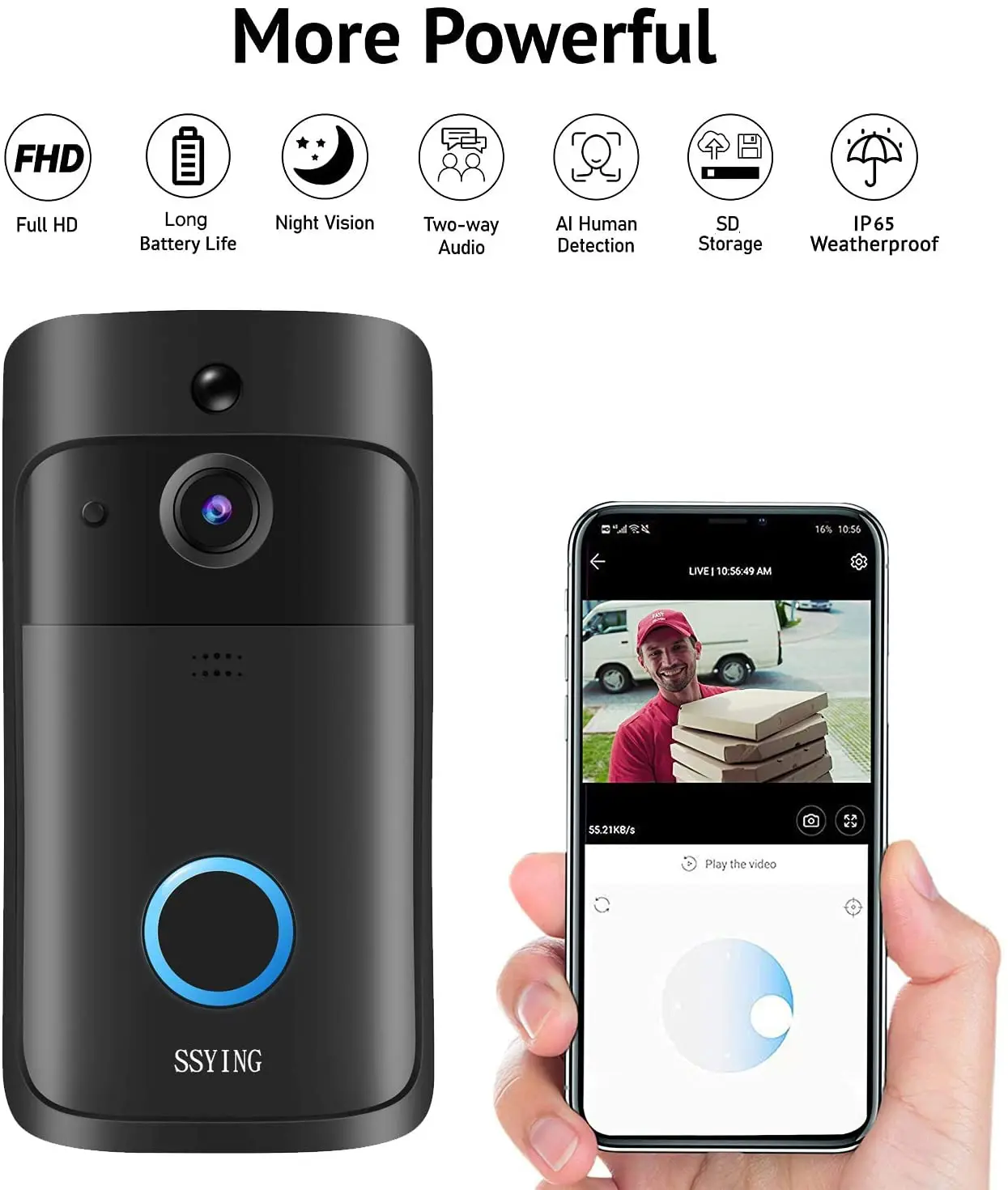 1080p 720p Hd Audio Video Intercom Home 
