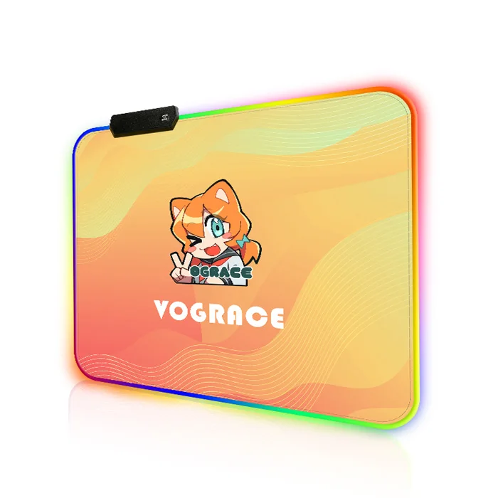 Оптовая продажа, индивидуальный игровой коврик для мыши Vograce с принтом CMYK, Rgb, коврик для мыши