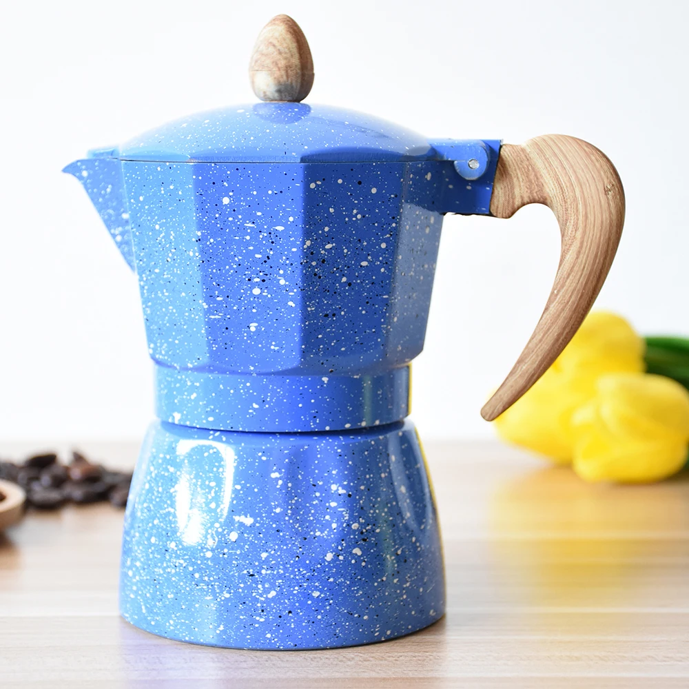 Aluminum Italian Stove Top Coffee Maker With Wooden Handle Buy Stove