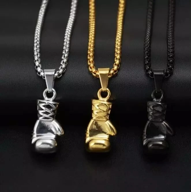 Boxer Boxing Glove Necklace Men's Fashion Sport Jewelry