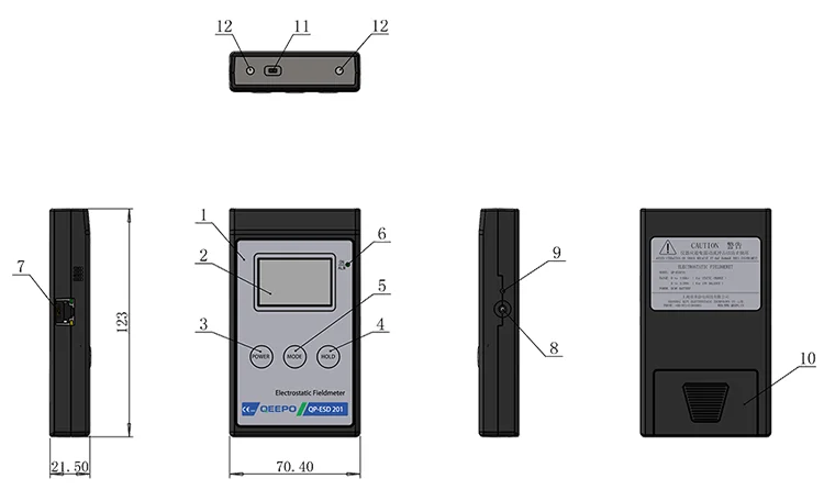 Qeepo Easy To Use Qp Esd1 Non Contact Electrostatic Discharge Tester Buy Electrostatic Tester Electrostatic Discharge Tester Non Contact Electrostatic Discharge Tester Product On Alibaba Com