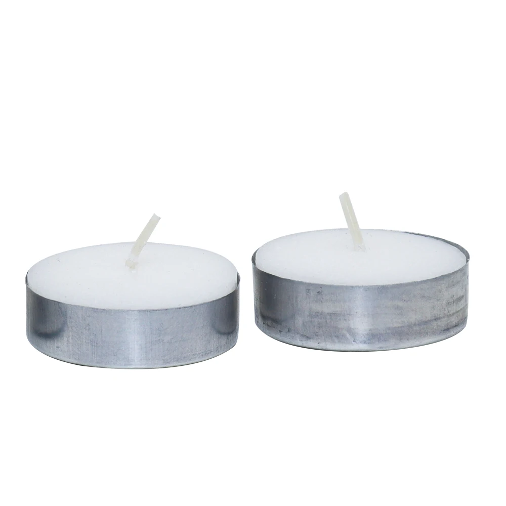 20 Candele Tealight Bianche Inodore – 4 Ore Di Combustione, 3.5x3 Cm, Perfette Per Matrimoni, Feste E Decorazioni