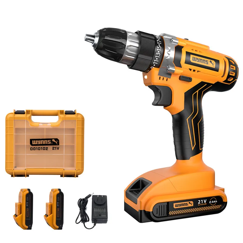 Wynns 21V Drilling Power Tools Power Cordless Drill Driver with 400rpm 1500rpm
