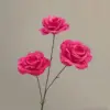 3-headed diamonds [without leaves] rose red