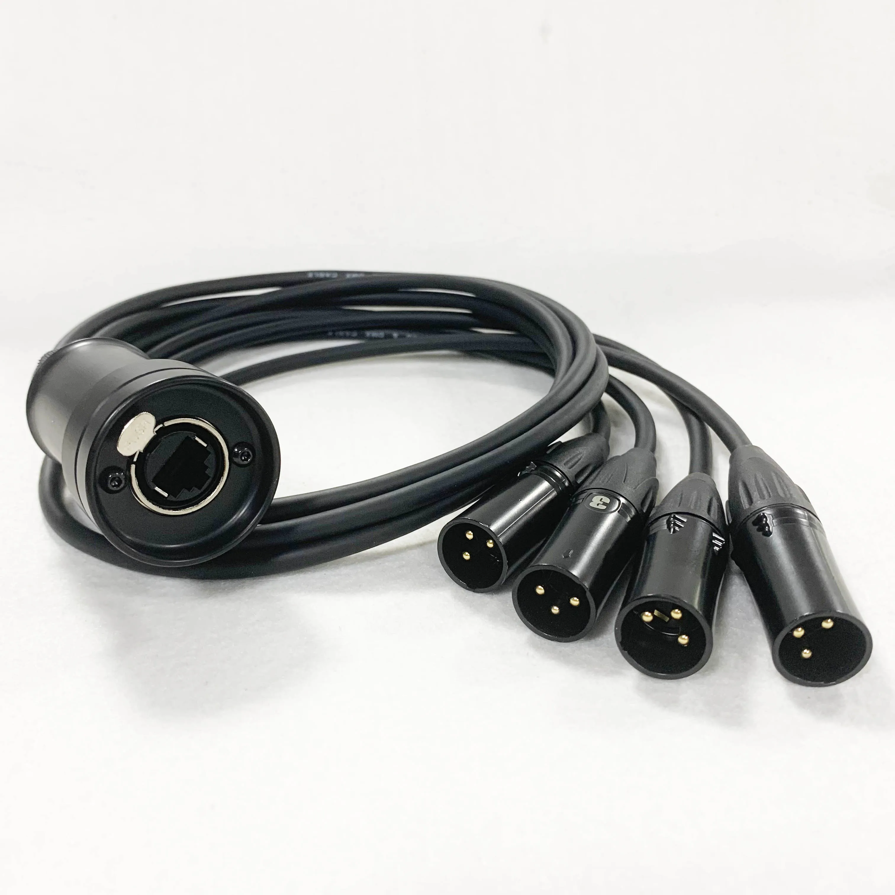 Cordon adaptateur KLOTZ DMX-CAT XLR 5p mâle - etherCON mâle - 30cm - LA BS