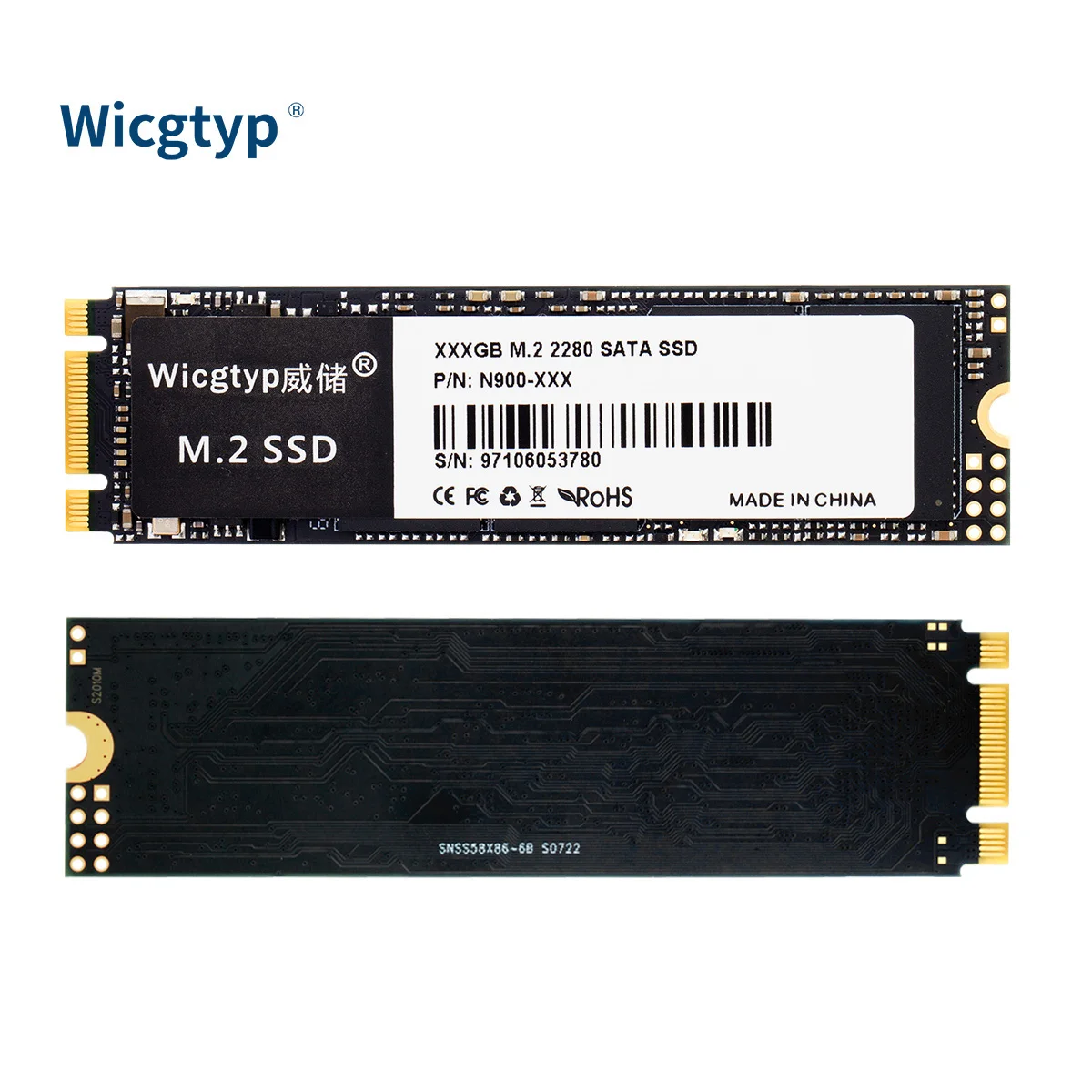 Wicgtyp High Quality 2280 Fast Speed NVMe SSD 512GB 1TB Solid  State Disk Hard Disk Drive for Laptop