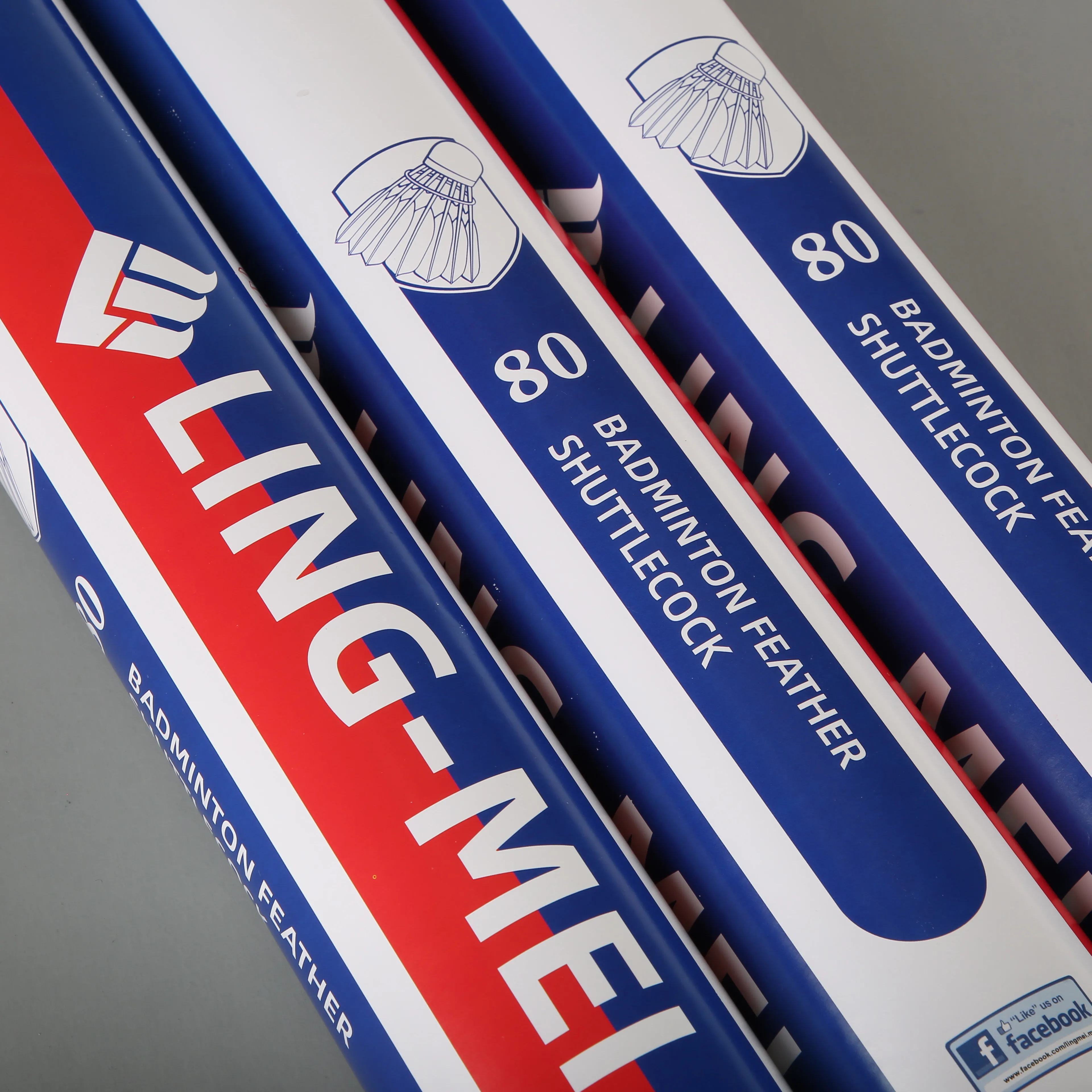 Волан из перьев для бадминтона lingmei 80 в гусином