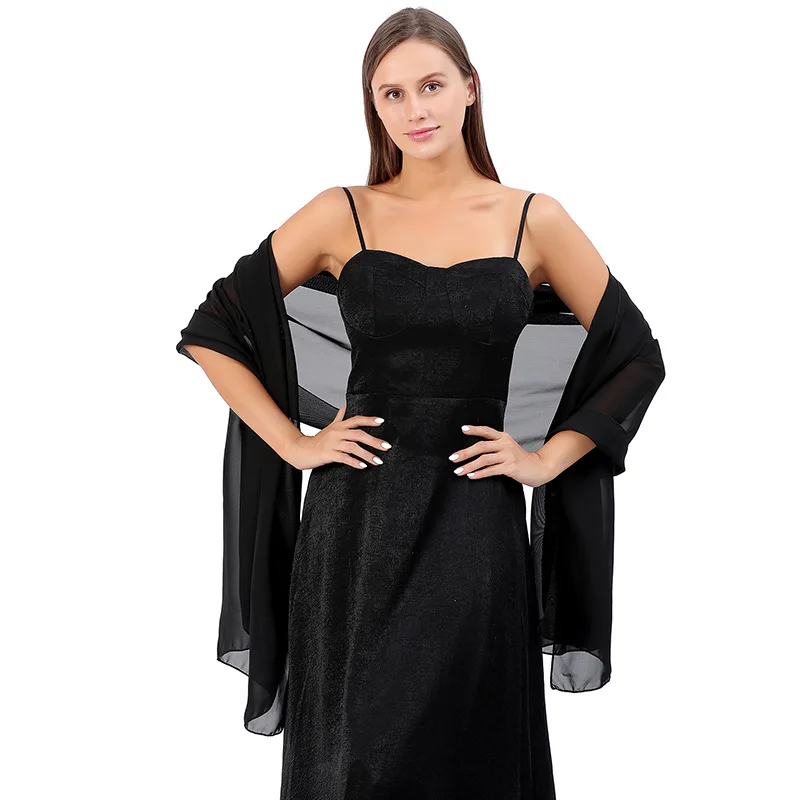 Soft Chiffon Scarfs Shawls and Wraps for Evening Dresses Wedding 72 X  18Inch Shawl Wraps Bridal Scarves for Women| Alibaba.com
