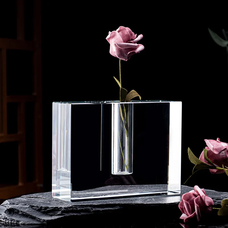 Modern Crystal Vase for Table Centerpieces Home Decoration Luxury Wedding Centerpiece For Flowers gift supplier