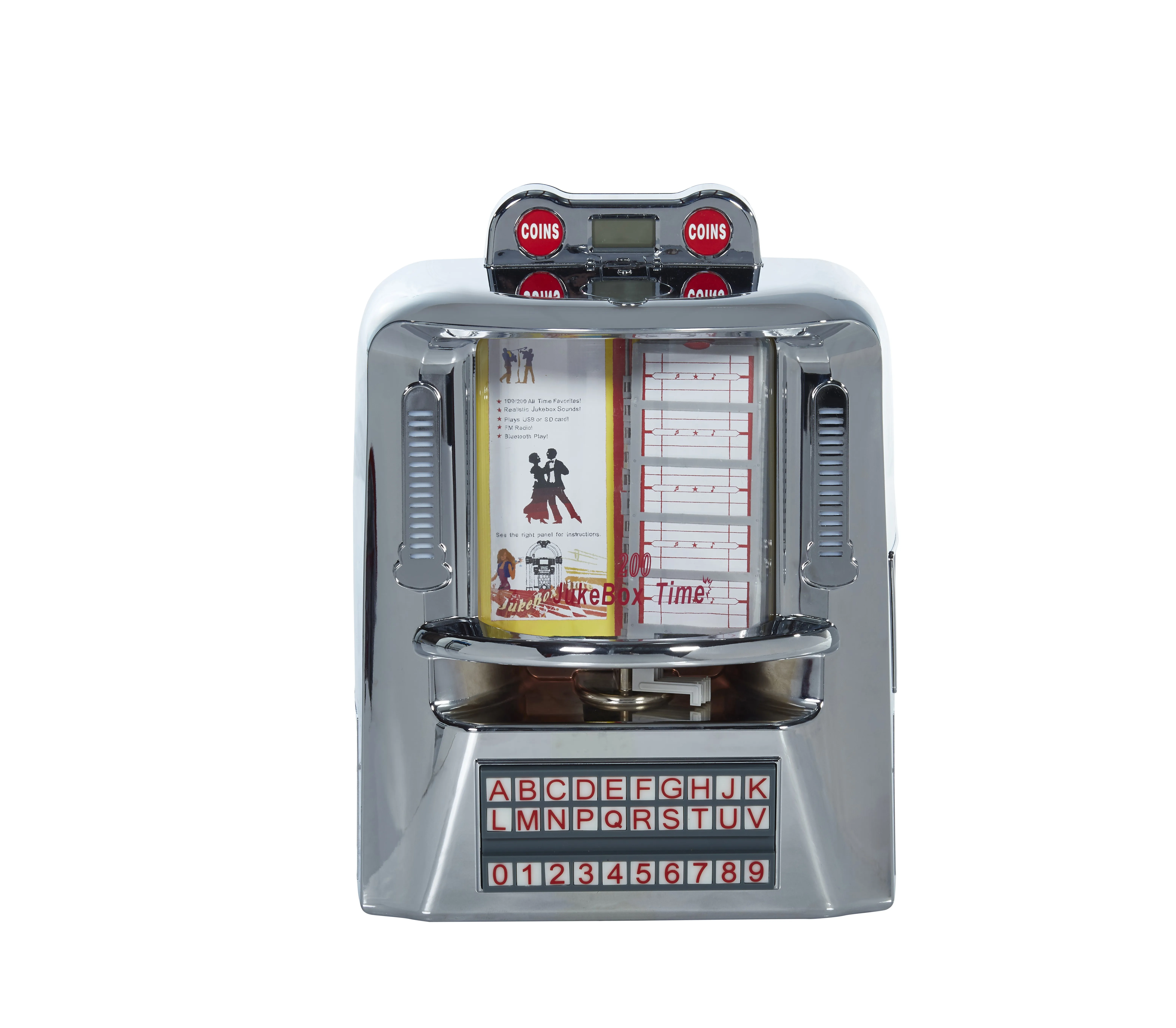 Tabletop Mini Jukebox Machine with Real Jukebox Function