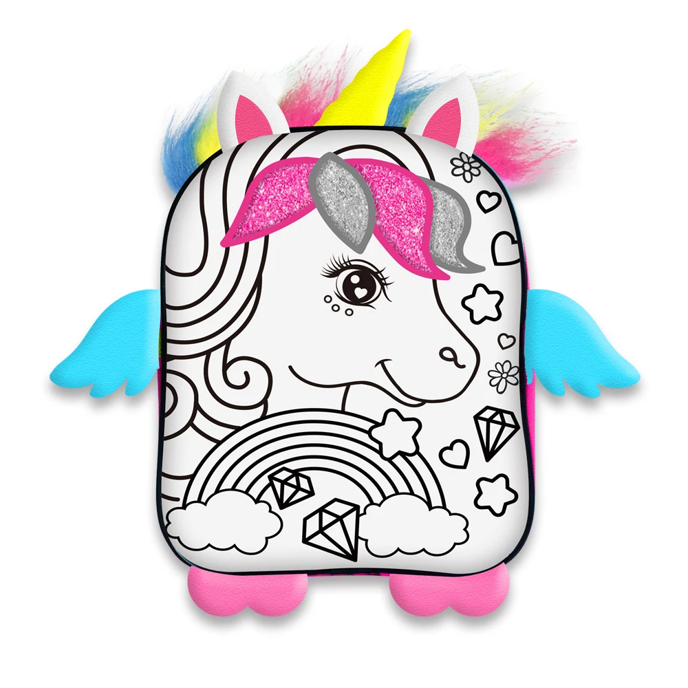 Diy Coloring Painting Your Own Backpack Set Oem Diy Painting Bag ...