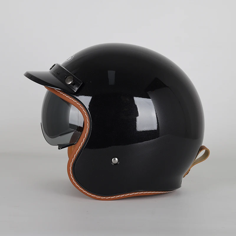 Vintage Baseball Cap Motorradhelm - DOT/ECE Zertifiziert Für Erwachsene