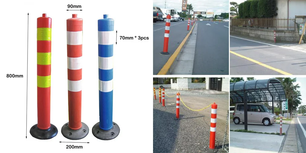 Traffic Warning Road Safety EVA Bollard - 90 Mm Diameter