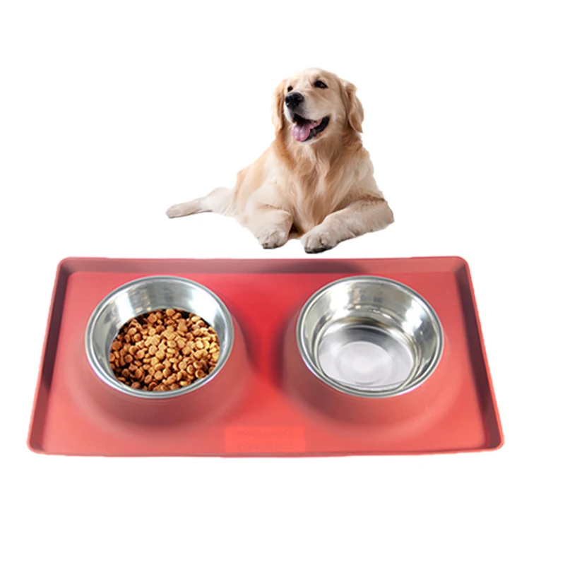 DogBuddy Dog Bowls Dog Bowl for Food & Water Dog Food Bowls for Medium &  Large Dogs Stainless Steel Dog Bowls Dog Feeder with Do