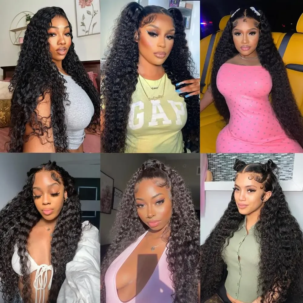 12A Deep Wave Bundles Brazilian Curly Human Hair 100% Unprocessed Bundle_voghion.com