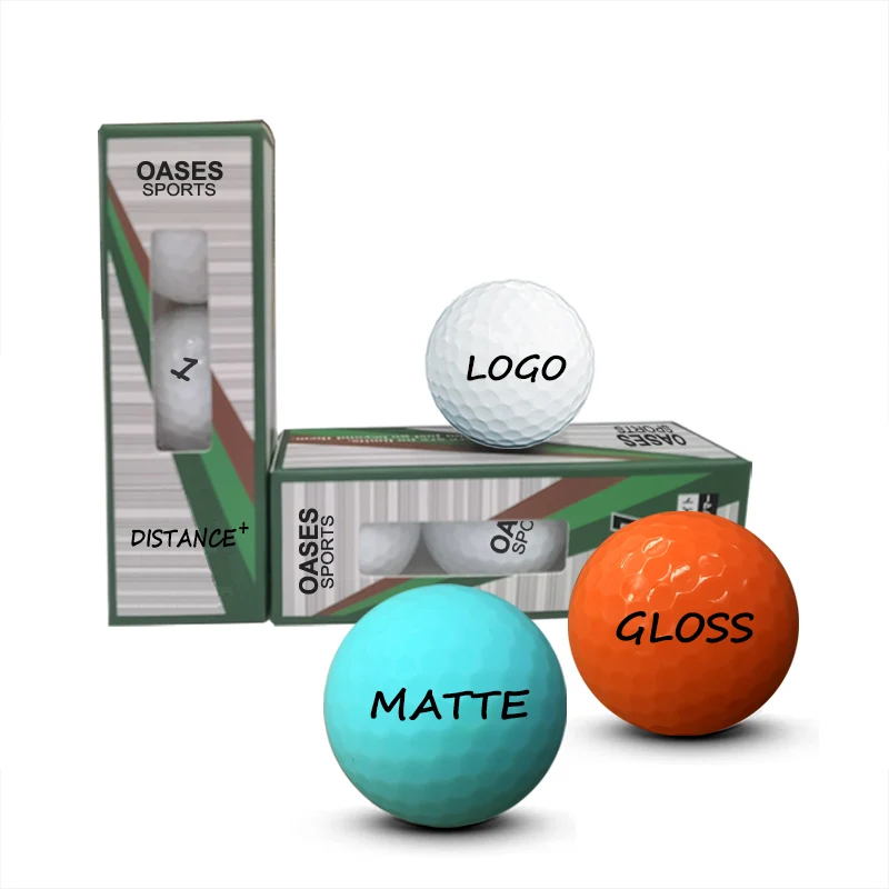 Custom Color Logo Gift Box Package 2 3 4 Urethane Surlyn Golf Ball
