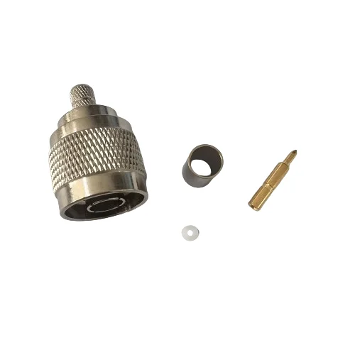 product n c j4 male connector rf copper male n connector crimp rg59 and 240 cable-2