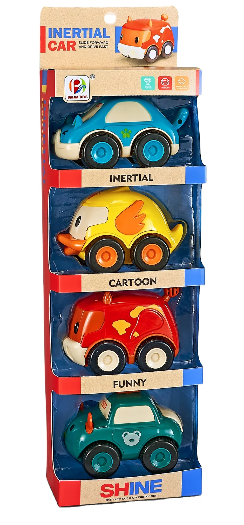 High-quality Children Gift Small Mini Educational Plastic Inertia Toy