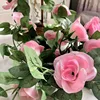 Rose vine with 16 light pink flowers [large blossoms] [1 vine]