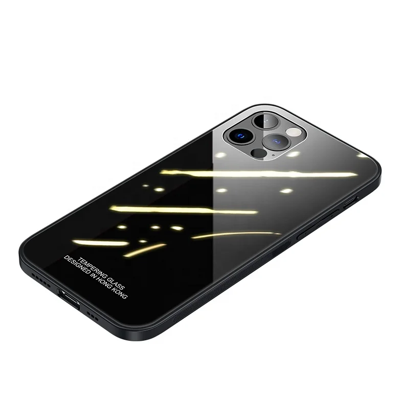 New 2021 Fashion luxury tempered glass  sublimation clear phone case
