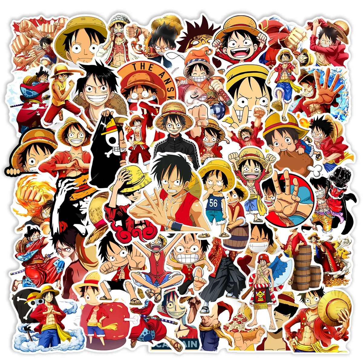 One Piece stickers, Anime