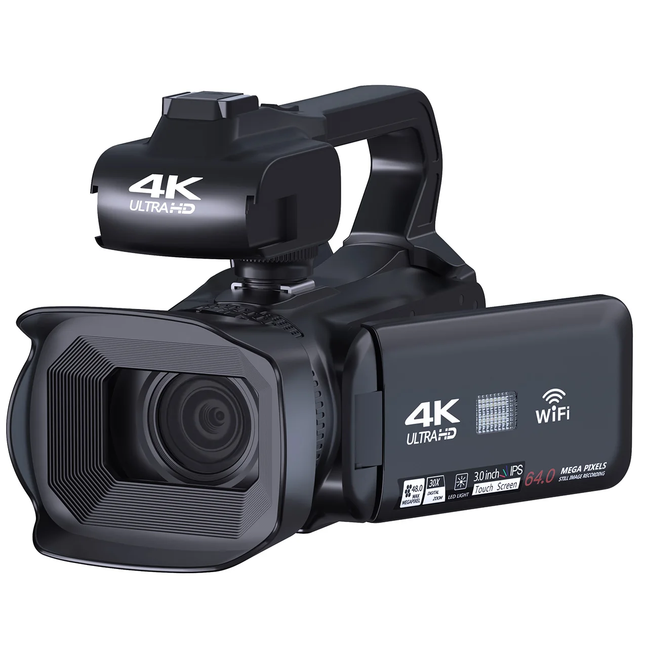 4K Wifi Full HD 18X Zoom Digital Video Camera for Streaming