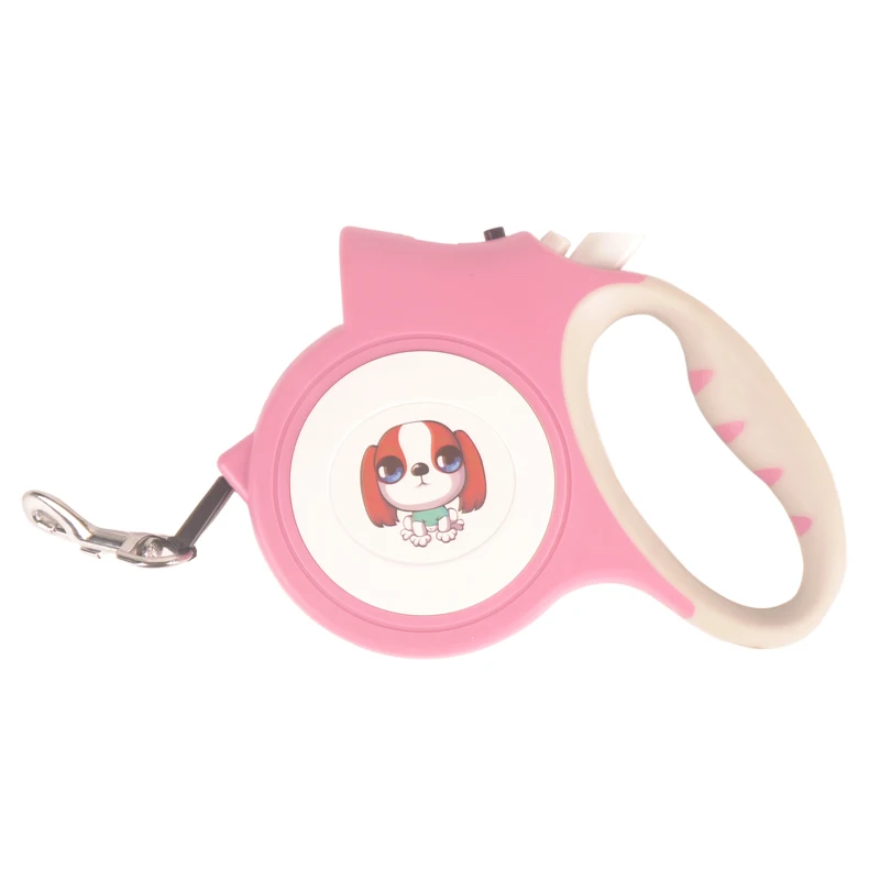 Лидер продаж новый мультфильм Стиль 5 м выдвижной поводок собаки с светодиодный фонарик