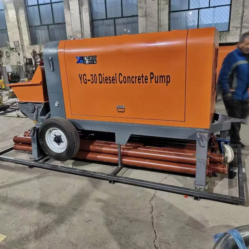 Building Machine Concrete Pumping Concrete Pumping Small Pump Concrete ...