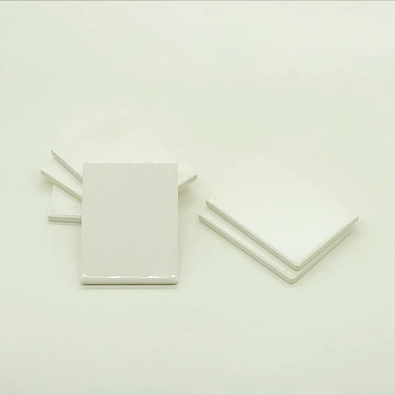 Diy Rectangle Sublimation Blank Ceramic Fridge Custom Logo