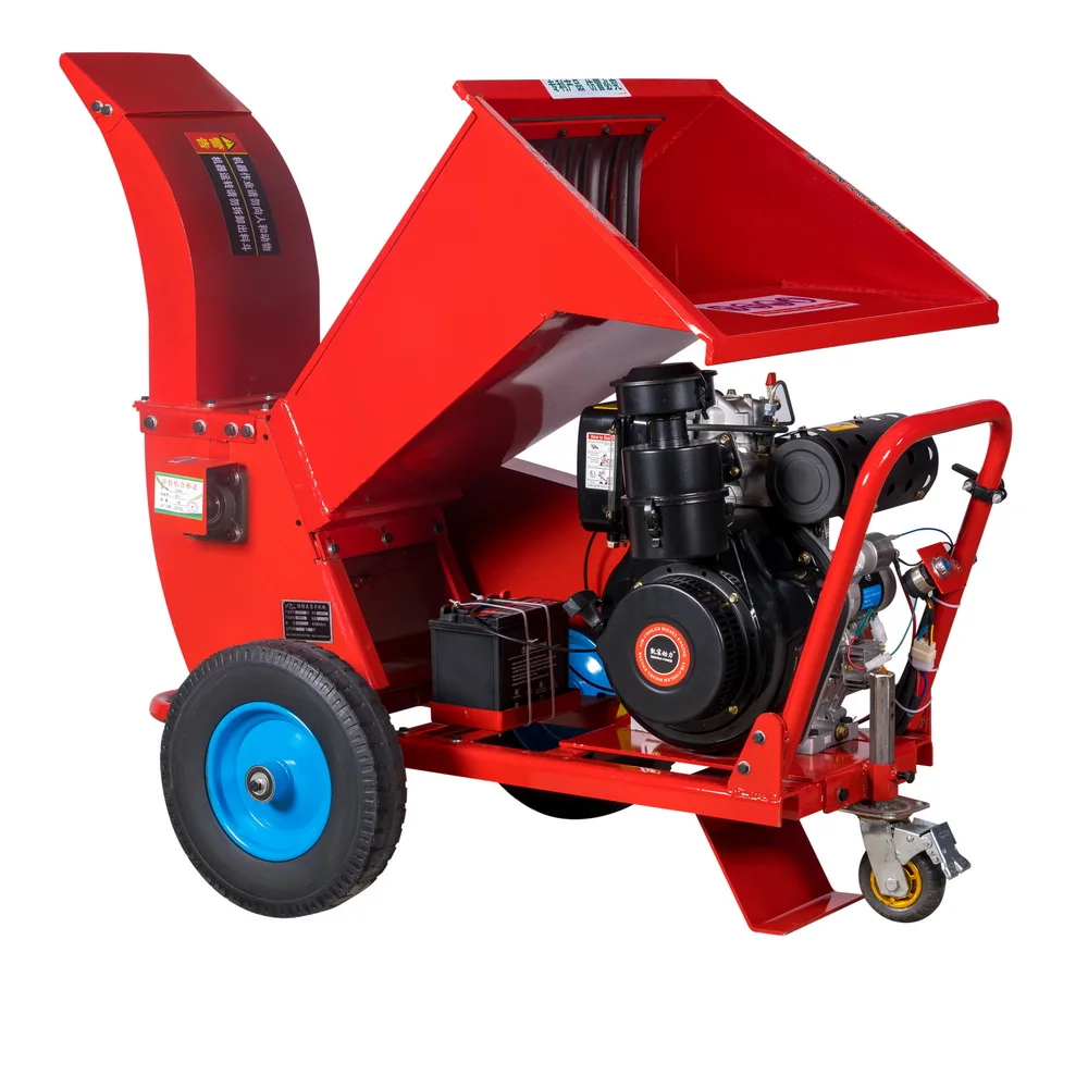 15 hp Wood Chipper Machine Petrol Motor Electric Start Wood Chipper ...