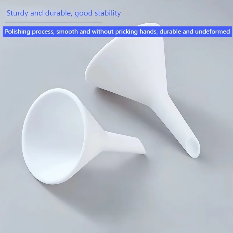 Polytetrafluoroethylene Triangular Funnel Laboratory Strong Acid and Alkali Resistant 52/80/105/160mm PTFE Funnel